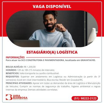 Estagiário de logística 