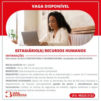 Estagiário de Recursos Humanos