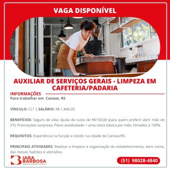 Auxiliar de Serviços Gerais
