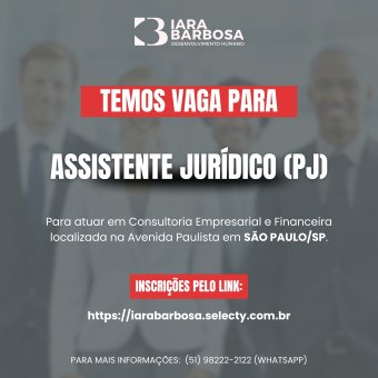 Assistente jurídico PJ