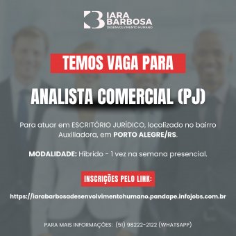 Analista comercial PJ 