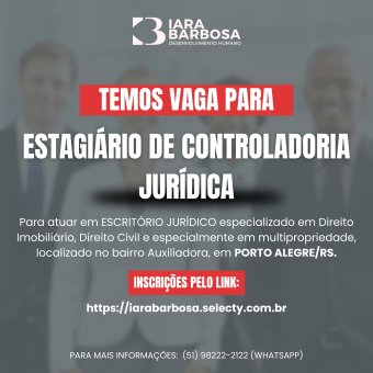 Estagiário de controladoria jurídica 
