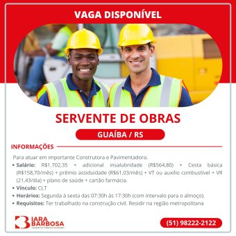 Servente de obras