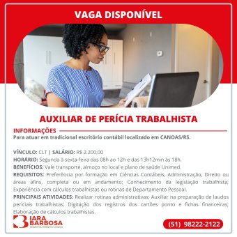 Auxiliar de perícia trabalhista