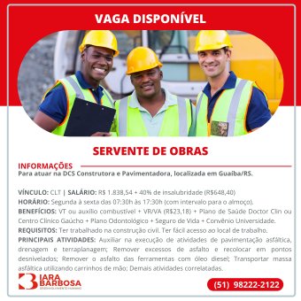 Servente de obras