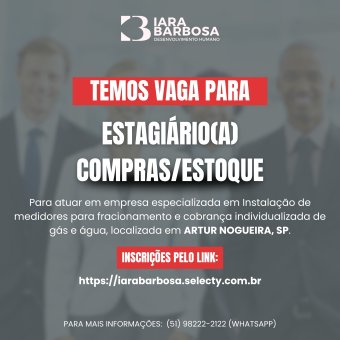 Estagiário Compras e estoque 