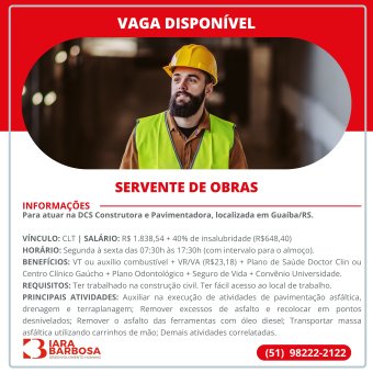 Servente de obras